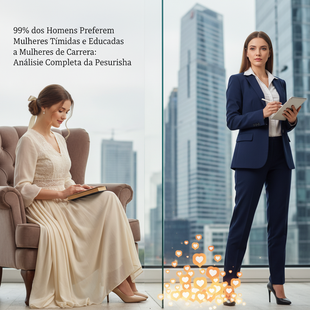 99% dos Homens Preferem Mulheres Tímidas e Educadas a Mulheres de Carreira: Análise Completa da Pesquisa